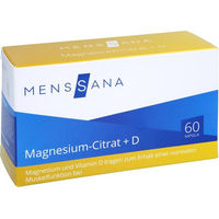 Produktbild von MensSana Magnesiumcitrat + Vitamin D Kapseln vegan 60 Stück