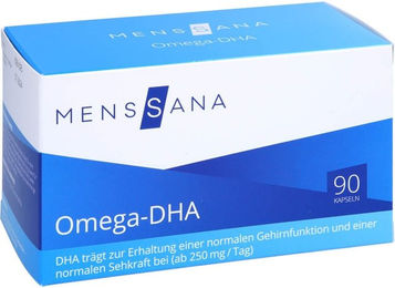 MensSana Omega-DHA Kapseln 90 Stück glutenfrei laktosefrei ohne Zusatzstoffe für Erwachsene Kinder Schwangere und Stillende – Bild 1 von 1
