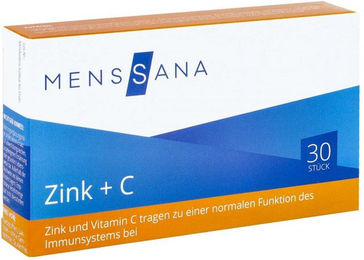 Menssana Zink + Vitamin C Lutschtabletten 30 Stück – Bild 1 von 1