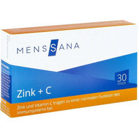 Produktbild von Menssana Zink + Vitamin C Lutschtabletten 30 Stück