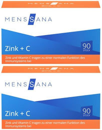MENSSANA Zink + Vitamin C Lutschtabletten mit Acerola und Hagebutte vegan für Kinder und Erwachsene 180 Stück – Bild 1 von 1