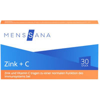 Produktbild von MensSana Zink + Vitamin C Lutschtabletten Vegan 30 Stück