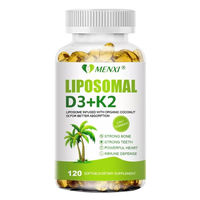Produktbild von Menxi Liposomales Vitamin D3+K2 Nahrungsergänzungsmittel 120 Kapseln