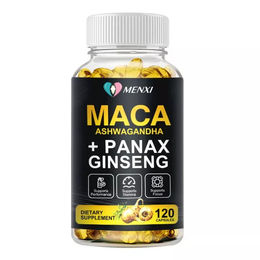 Menxi Maca, Ashwagandha und Panax Ginseng Nahrungsergänzungsmittel 120 Kapseln – Bild 1 von 4