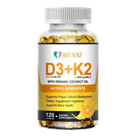 Produktbild von Menxi Vitamin D3 5000 IU und K2 200 mcg Kapseln 120 Stück