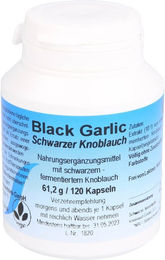 merosan Black Garlic Schwarzer Knoblauch Kapseln vegetarisch 120 Stück – Bild 1 von 1