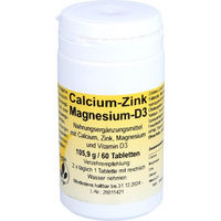 Produktbild von merosan Calcium-Zink-Magnesium-D3 Mineralstoff-Komplex Tabletten laktosefrei und glutenfrei 60 Stück