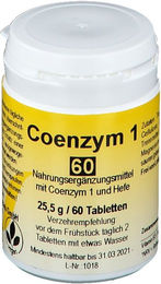 merosan Coenzym 1 Tabletten mit Niacin laktosefrei und glutenfrei 60 Stück – Bild 1 von 1