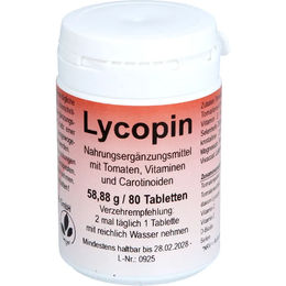 Merosan Lycopin Tabletten 80 Stück laktosefrei und glutenfrei – Bild 1 von 1