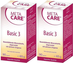 META CARE Basic 3 Mineralstoff-Komplex Vegan 180 Kapseln – Bild 1 von 1
