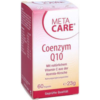 Produktbild von Meta Care Coenzym Q10 Ubiquinon Kapseln glutenfrei und laktosefrei 60 Stück