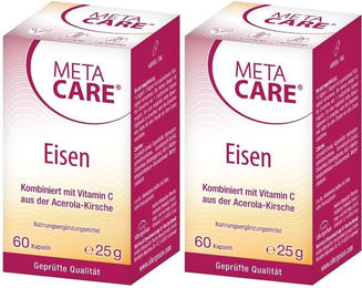 META-CARE Eisen Bisglycinat Kapseln für Frauen und Sportler 120 Stück – Bild 1 von 1
