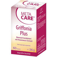 Produktbild von Meta Care Griffonia+ Kapseln mit 5-HTP glutenfrei und laktosefrei 60 Stück