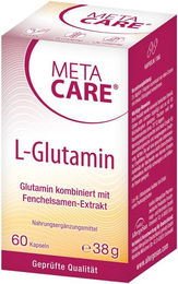 Meta Care L-Glutamin Kapseln vegan glutenfrei laktosefrei 60 Stück – Bild 1 von 2
