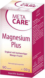 Meta Care Magnesium Plus Kapseln 90 Stück glutenfrei und laktosefrei für Sportler – Bild 1 von 2