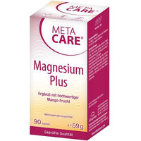 Produktbild von Meta Care Magnesium Plus Kapseln 90 Stück glutenfrei und laktosefrei für Sportler