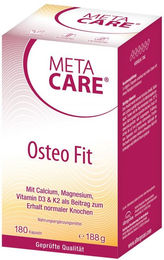 Meta Care Osteo Fit Kapseln mit Citrat glutenfrei und laktosefrei 180 Stück – Bild 1 von 2