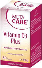 Meta Care Vitamin D3 Plus mit 10.000 IE und 80 µg K2 Kapseln 60 Stück – Bild 1 von 2