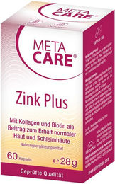 META-CARE Zink+ Kapseln mit Zinkpicolinat, Kollagen und Biotin, laktosefrei und glutenfrei, 60 Kapseln – Bild 1 von 4