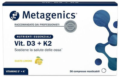 Metagenics Belgium Vitamin D3+K2 Lutschtabletten glutenfrei und laktosefrei 56 Stück – Bild 1 von 1