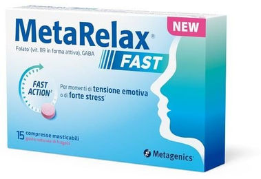 Metagenics Metarelax Fast Lutschtabletten mit GABA, 15 Stück, glutenfrei und laktosefrei – Bild 1 von 1