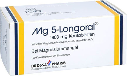Mg 5-Longoral Drossapharm Magnesium Lutschtabletten 1803 mg – Bild 1 von 1