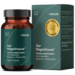 miavola Magenfreund Verdauungskomplex mit Glutamin, Löwenzahn, Enzianwurzel, Kurkuma und Bitterstoffen 60 Kapseln vegan hochdosiert – Bild 1 von 4