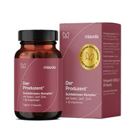 Produktbild von miavola Schilddrüsen-Komplex mit L-Tyrosin, Jod, Selen, Zink und 8 B-Vitaminen, 60 Kapseln, vegan und ohne Zusatzstoffe