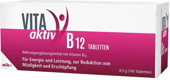 MIBE B12 Tabletten vegan glutenfrei laktosefrei 100 Stück – Bild 1 von 2
