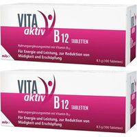 Produktbild von mibe VITA aktiv B12 Tabletten vegan glutenfrei laktosefrei 100 Stück