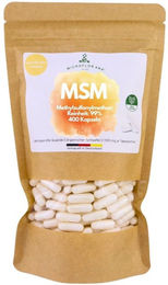 Microflorana MSM Kapseln mit Methylsulfonylmethan 400 mg Vegan für Sportler ohne Zusatzstoffe – Bild 1 von 1