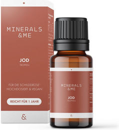 MINERALS & ME® Jod Tropfen vegan für Erwachsene und Kinder – Bild 1 von 2