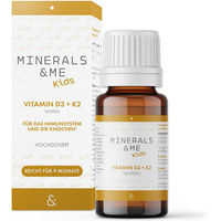 Produktbild von MINERALS & ME® Kids Vitamin D3 + K2 Tropfen vegan und zuckerfrei