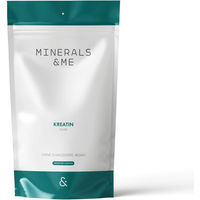 Produktbild von MINERALS & ME® Kreatin Monohydrat Pulver vegan zuckerfrei ohne Zusatzstoffe