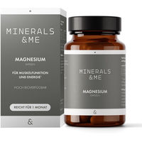Produktbild von MINERALS & ME® Magnesium Citrat Kapseln vegan ohne Zusatzstoffe 180 Stück