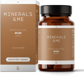 MINERALS & ME MSM Kapseln vegan ohne Zusatzstoffe 60 Kapseln – Bild 1 von 2