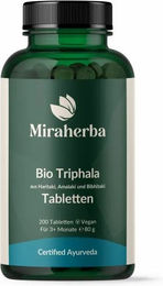 Miraherba Bio Triphala Kräuter-Komplex Tabletten – Bild 1 von 1