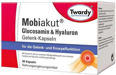 Mobiakut Glucosamin & Hyaluron Gelenk-Kapseln glutenfrei und laktosefrei 90 Stück – Bild 1 von 1