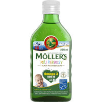Produktbild von Möller's Mein Erstes Omega 3 Kids Fischöl mit EPA und DHA für Kinder und Säuglinge 250 ml