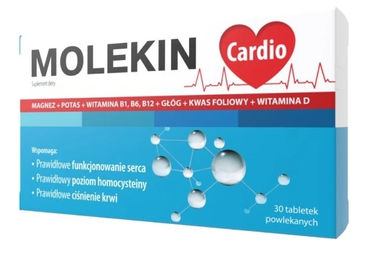 Molekin Cardio Kalium-Magnesium-Weißdorn Tabletten 30 Stück – Bild 1 von 2