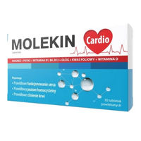 Produktbild von Molekin Cardio Kalium-Magnesium-Weißdorn Tabletten 30 Stück