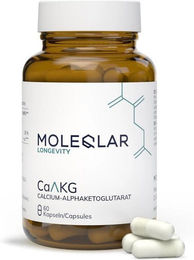 Moleqlar CaAKG Calcium-Alphaketoglutarat Kapseln laktosefrei und glutenfrei 60 Stück – Bild 1 von 1
