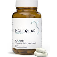 Produktbild von Moleqlar CaAKG Calcium-Alphaketoglutarat Kapseln laktosefrei und glutenfrei 60 Stück