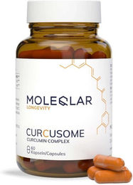 Moleqlar Curcusome Curcumin Complex Kapseln mit Vitamin C und Phospholipiden vegan glutenfrei laktosefrei 60 Stück – Bild 1 von 2