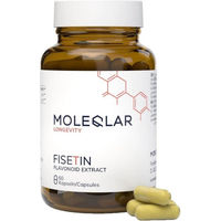 Produktbild von Moleqlar Fisetin Flavonoid Extrakt Kapseln laktosefrei und glutenfrei ohne Zusatzstoffe