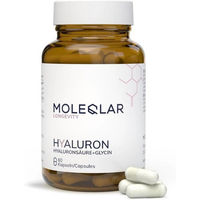 Produktbild von Moleqlar Longevity Hyaluron und Glycin Kapseln vegan glutenfrei ohne Zusatzstoffe 60 Stück