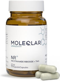 Moleqlar Longevity NR PRO Nicotinamid Kapseln 30 Stück glutenfrei und laktosefrei – Bild 1 von 1