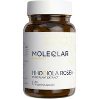 Produktbild von Moleqlar Rhodiola Rosea Kapseln vegan ohne Zusatzstoffe 60 Stück