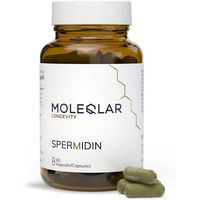 Produktbild von Moleqlar Spermidin Kapseln mit Chlorella laktosefrei und glutenfrei