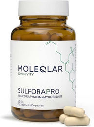 Moleqlar Sulforapro Glucoraphanin und Myrosinase Kapseln laktosefrei glutenfrei ohne Zusatzstoffe 60 Stück – Bild 1 von 2